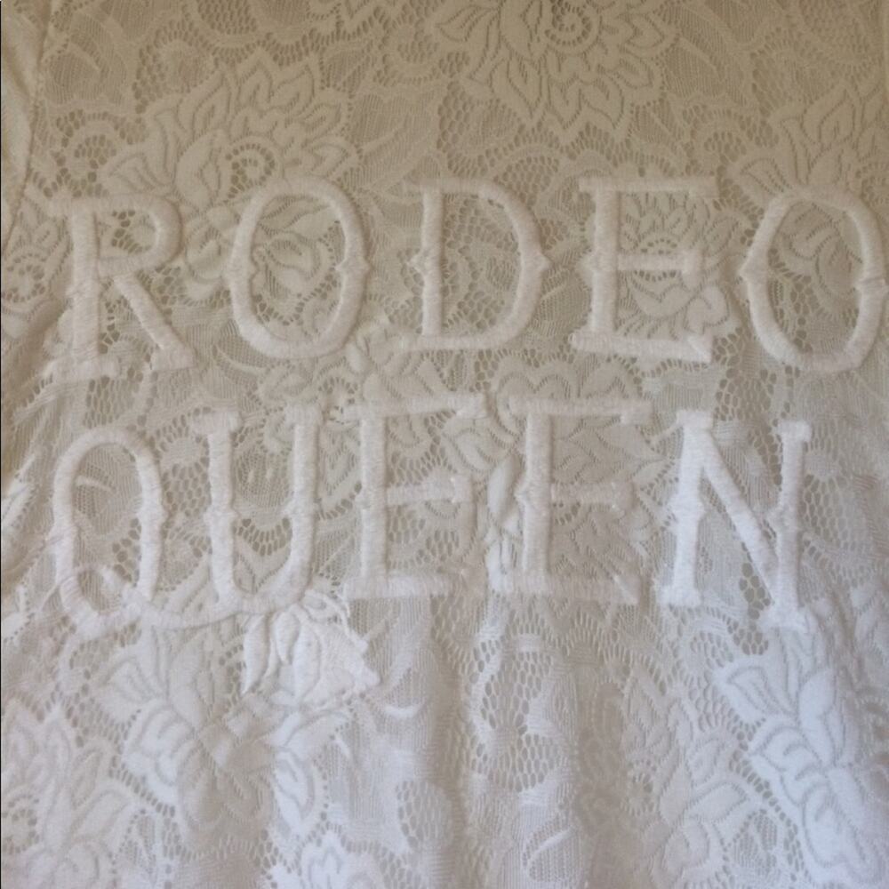 WILDFOX Rodeo Queen Festival White Lace Dress Size XS - Picture 5 of 12
